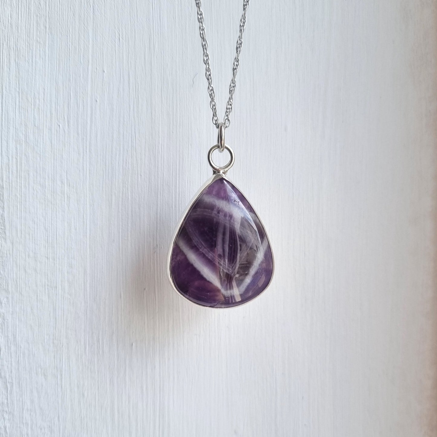 Tormenta - Chevron Amethyst Necklace