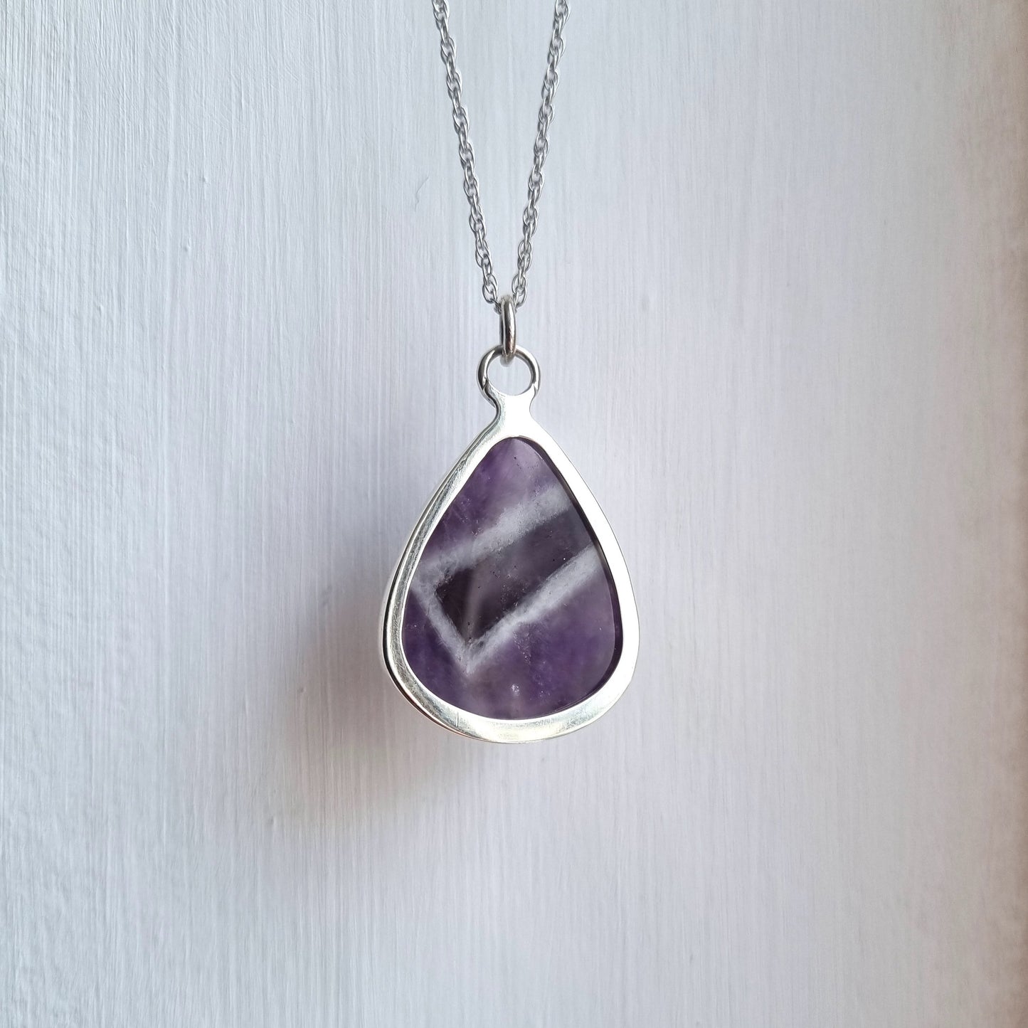 Tormenta - Chevron Amethyst Necklace